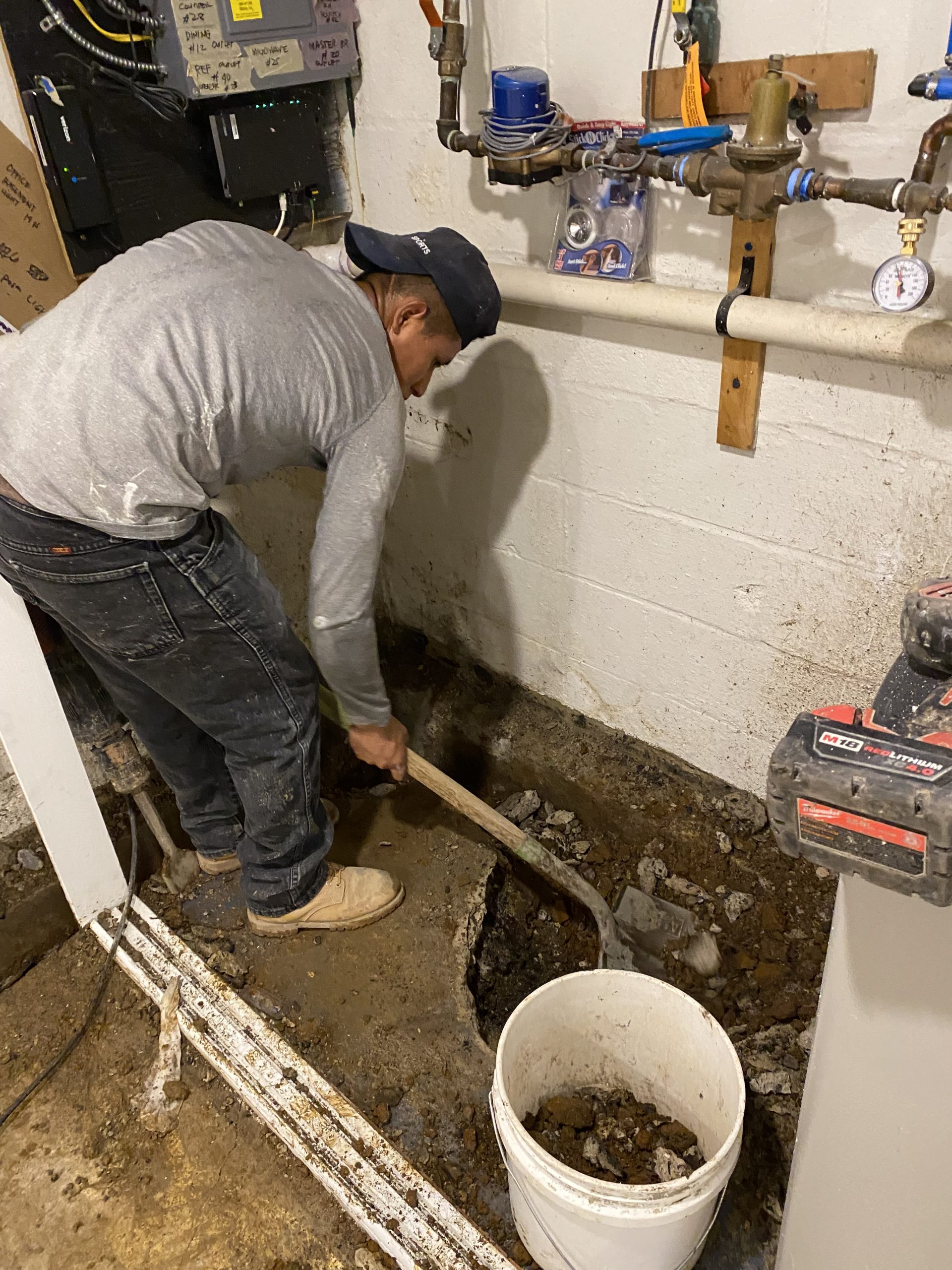 Basement waterproofing